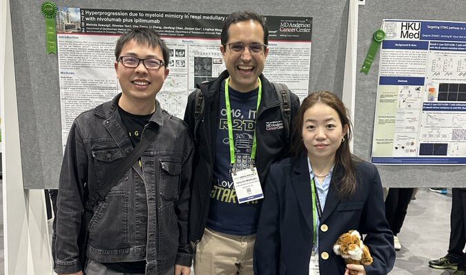 Pavlos Msaouel: So proud of mentee Xinmiao Yan for receiving an AACR Scholar in Training Award