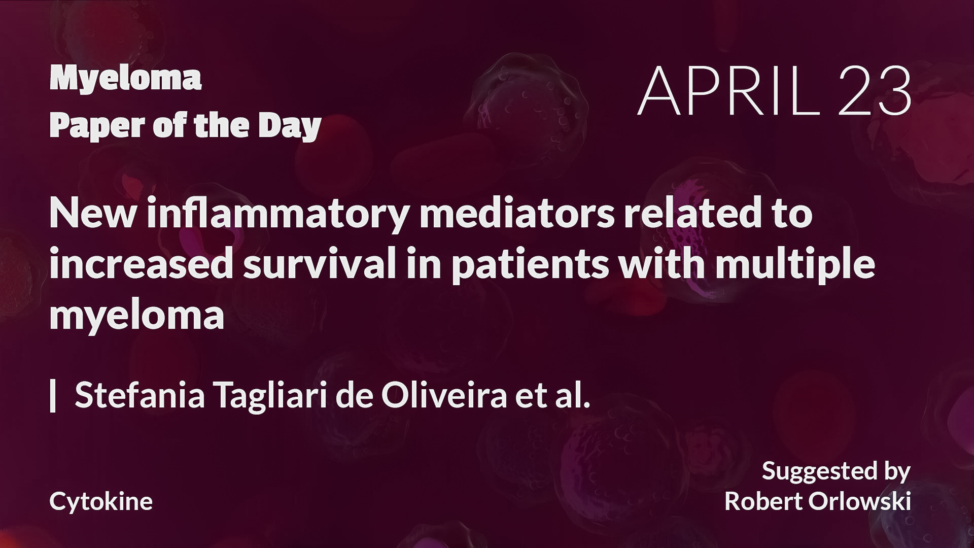 Myeloma Paper of the Day