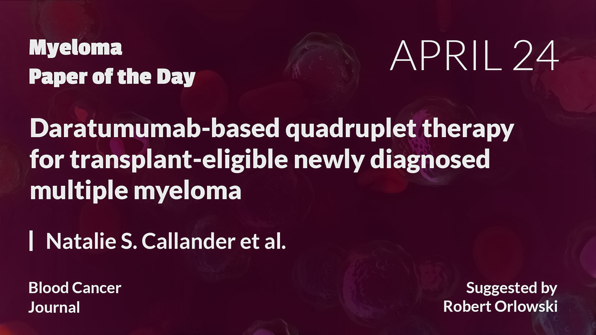 Myeloma Paper of the Day