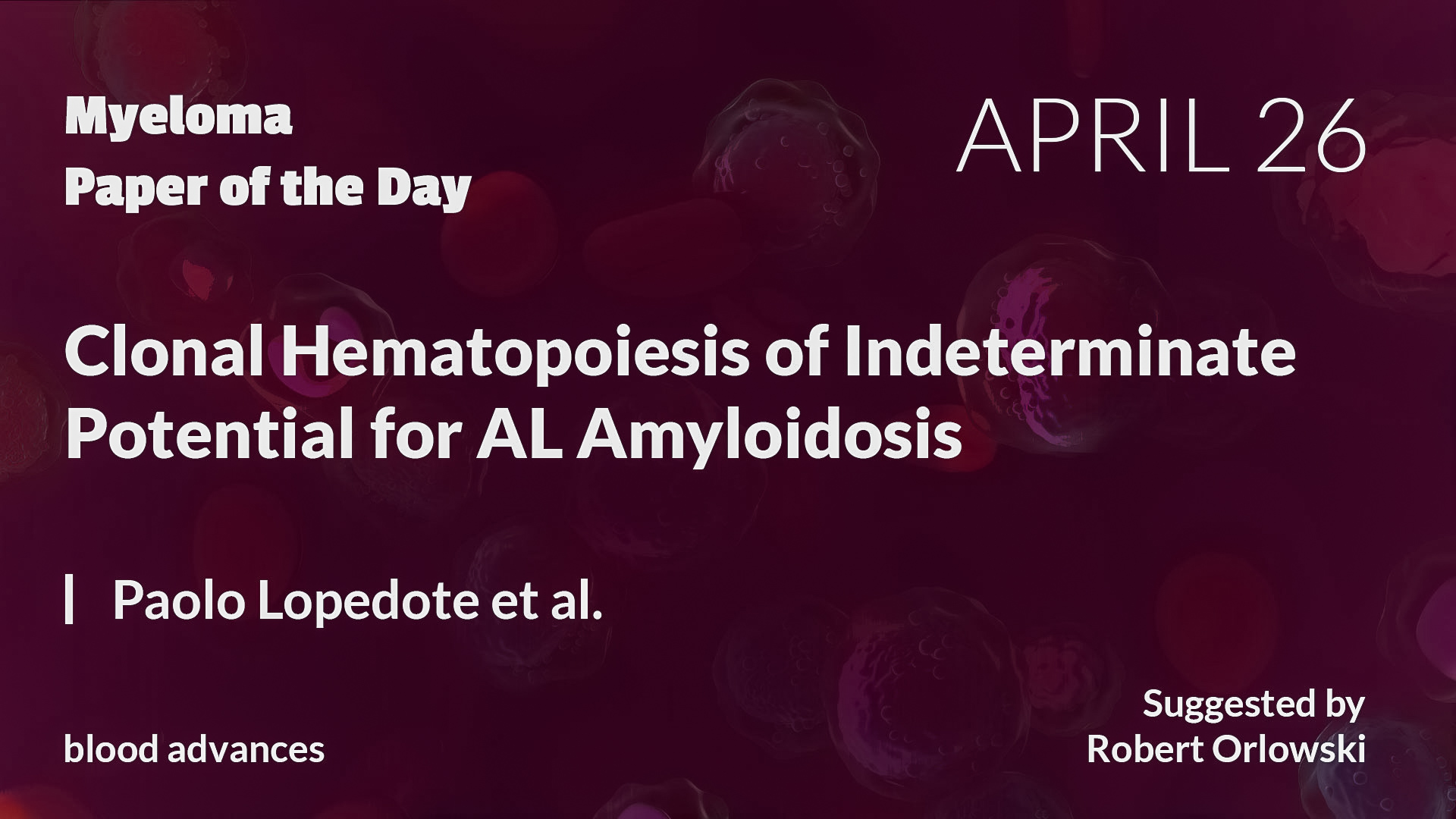 Myeloma Paper of the Day
