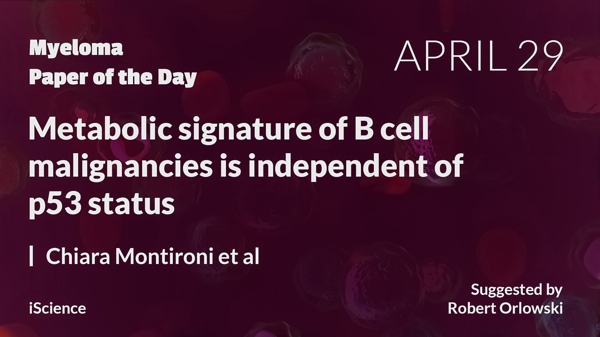 Myeloma Paper of the Day