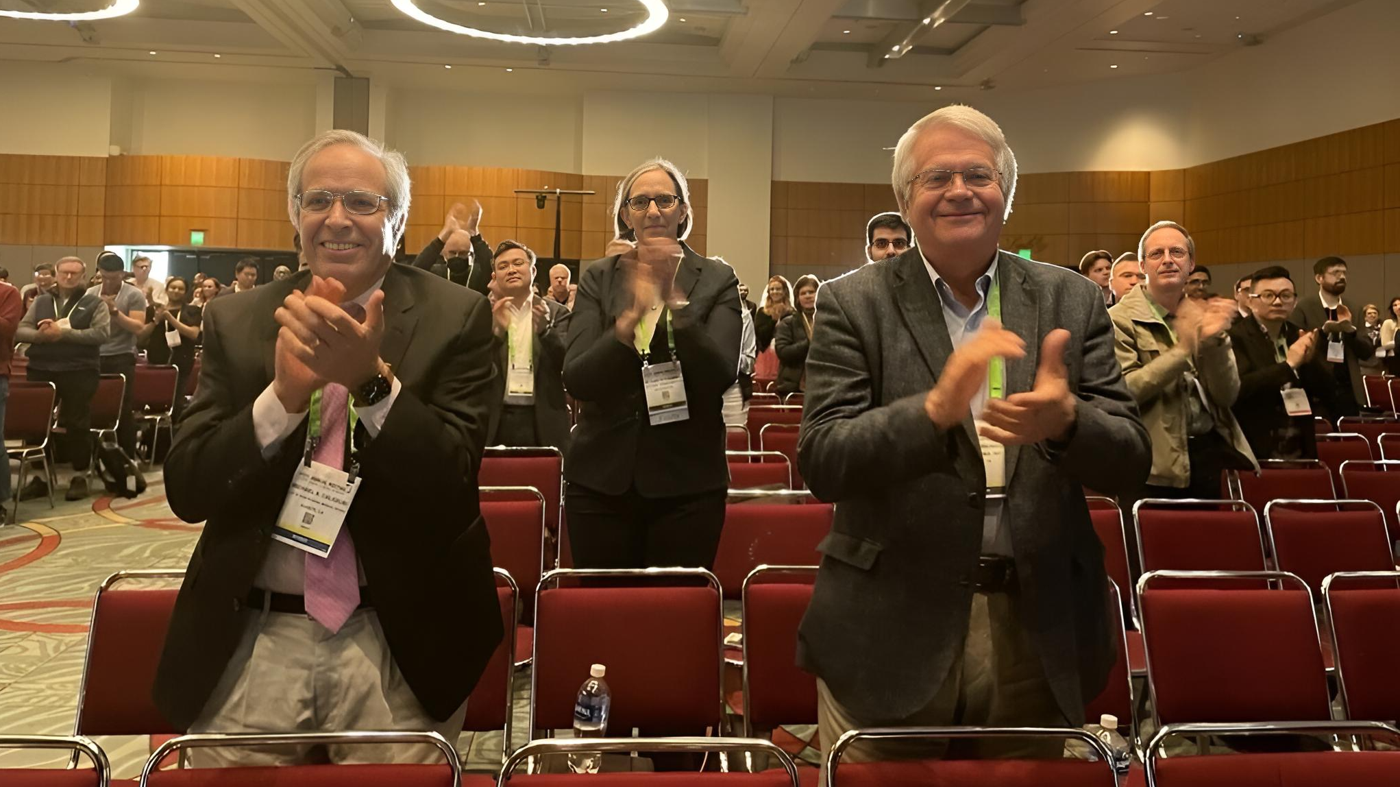 A standing ovation for NCI's very own Dr. Steven Rosenberg who was awarded the Lifetime Achievement Award at AACR24