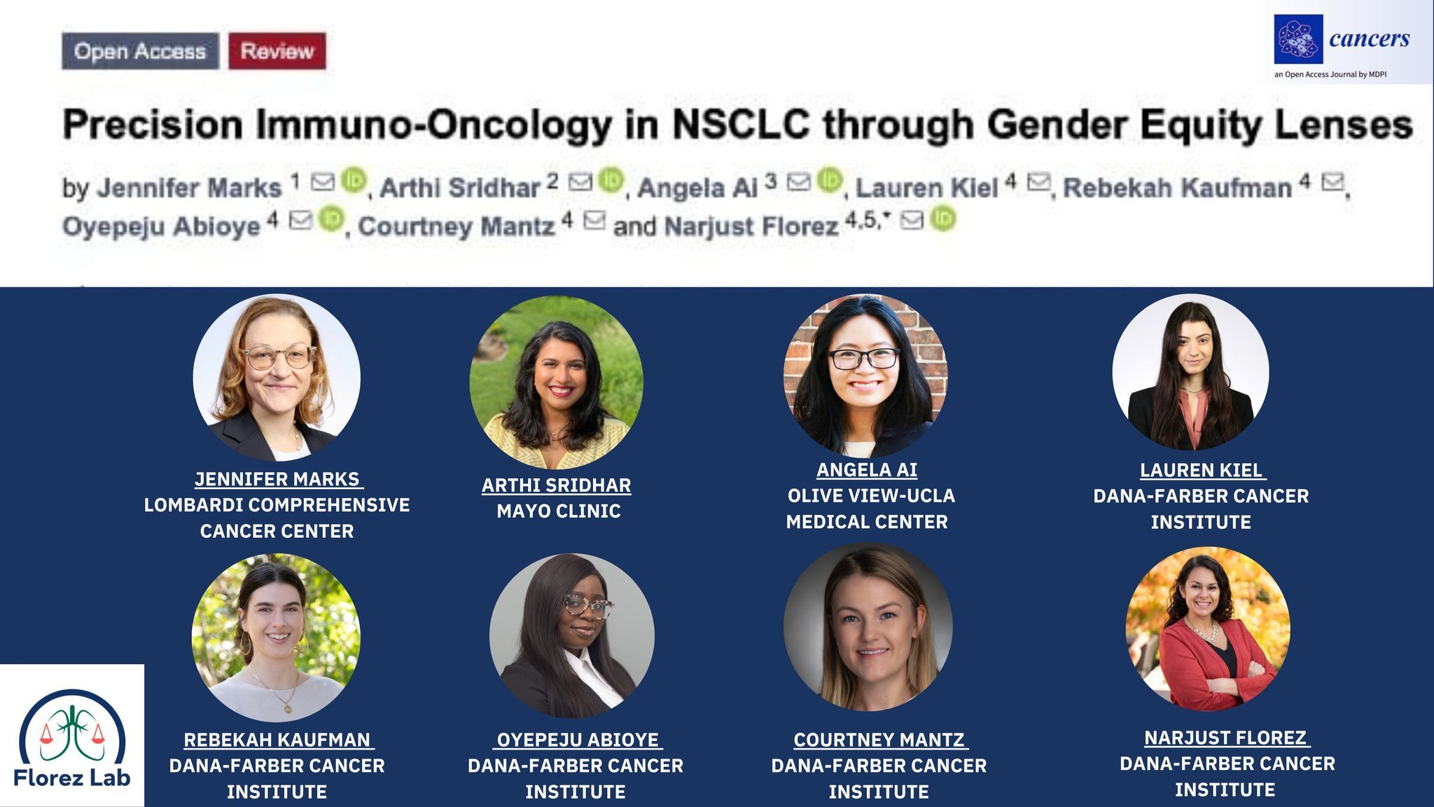 Oyepeju Abioye: 'Precision Immuno-Oncology in NSCLC through Gender Equity Lenses', published in MDPI