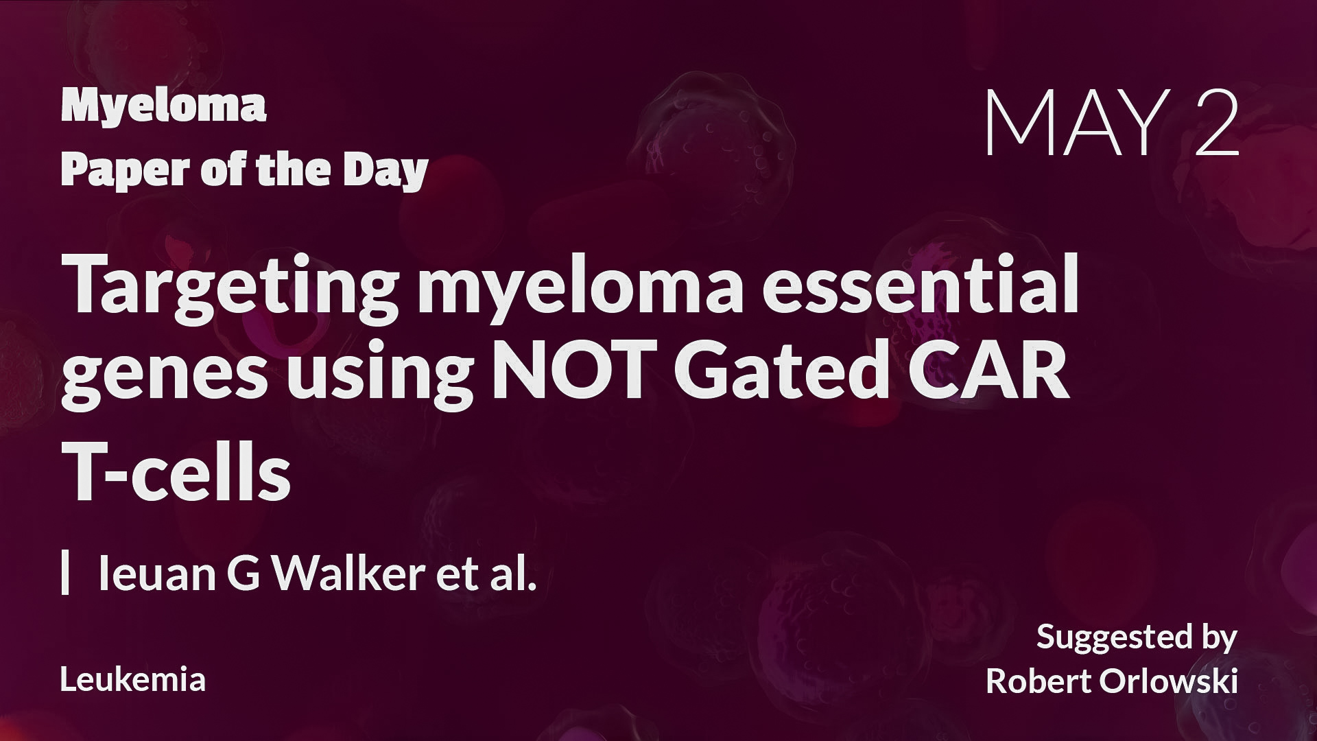 Myeloma Paper of the Day