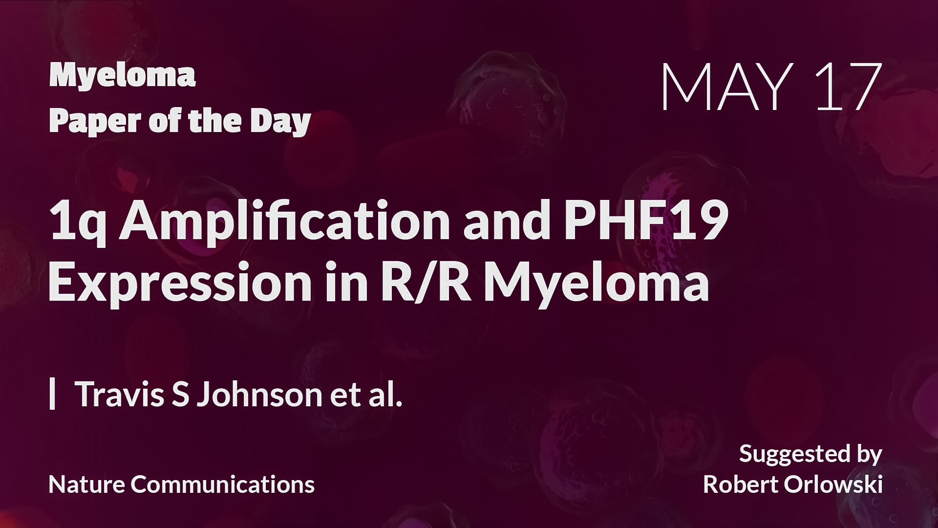 Myeloma Paper of the Day
