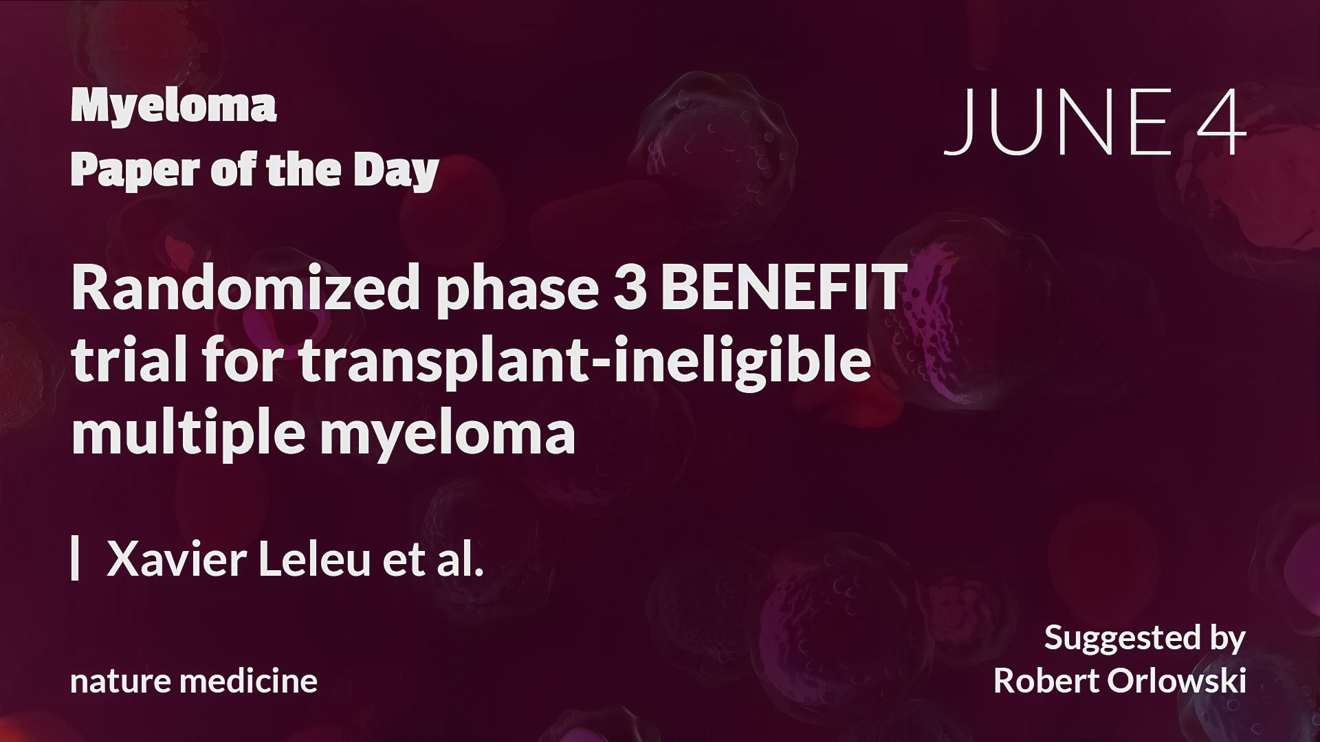 Myeloma Paper of the Day