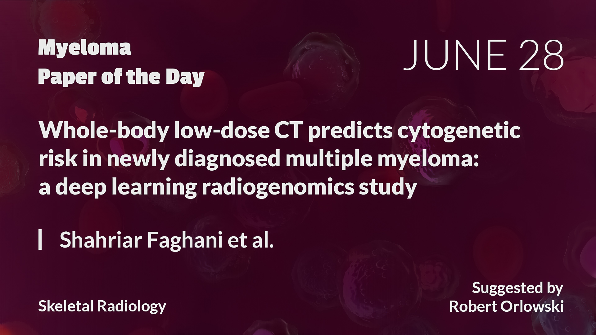Myeloma Paper of the Day