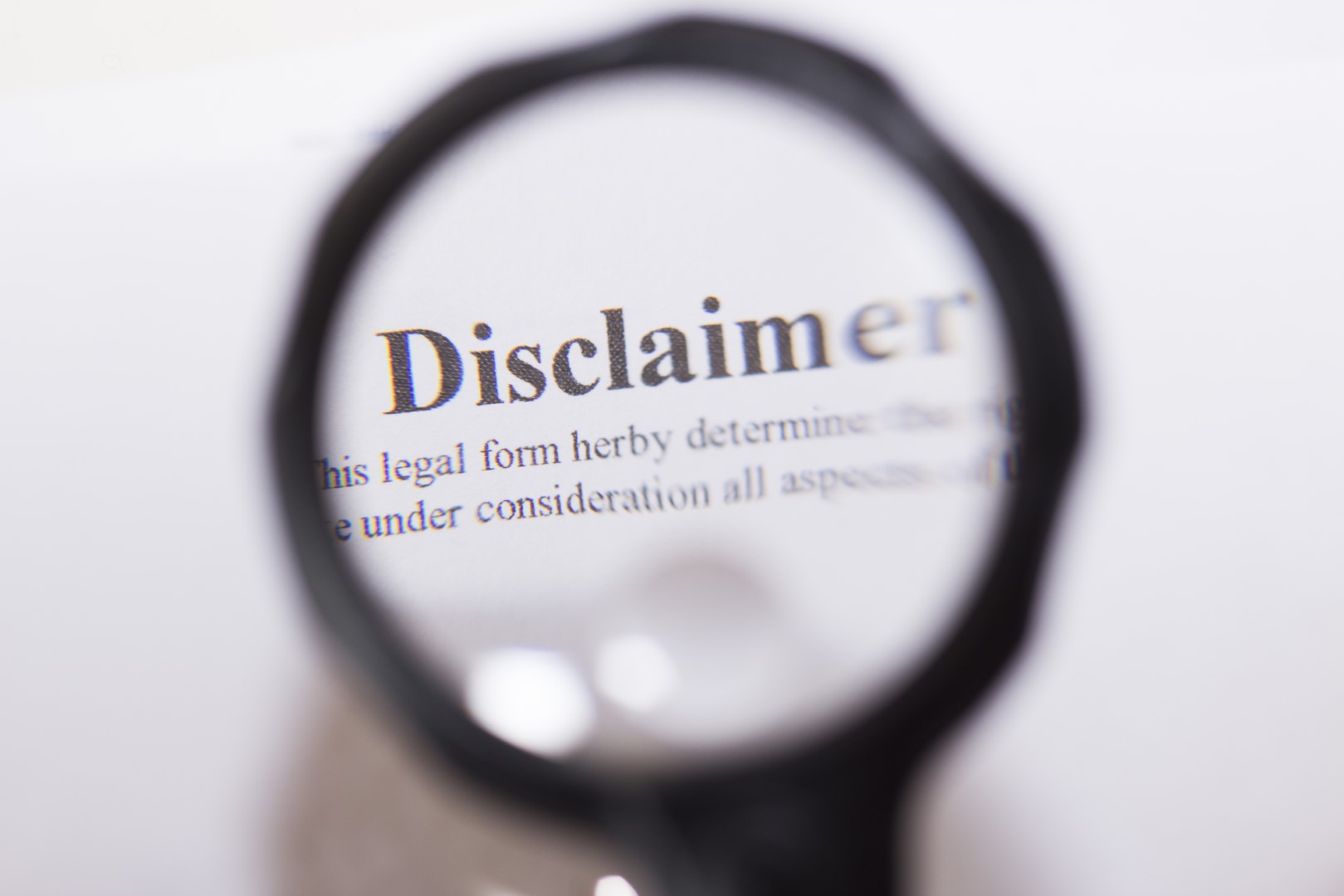 Disclaimer