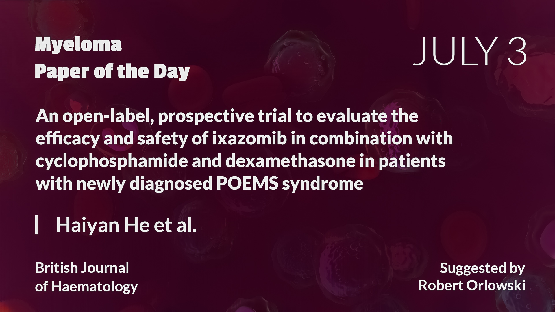 Myeloma Paper of the Day