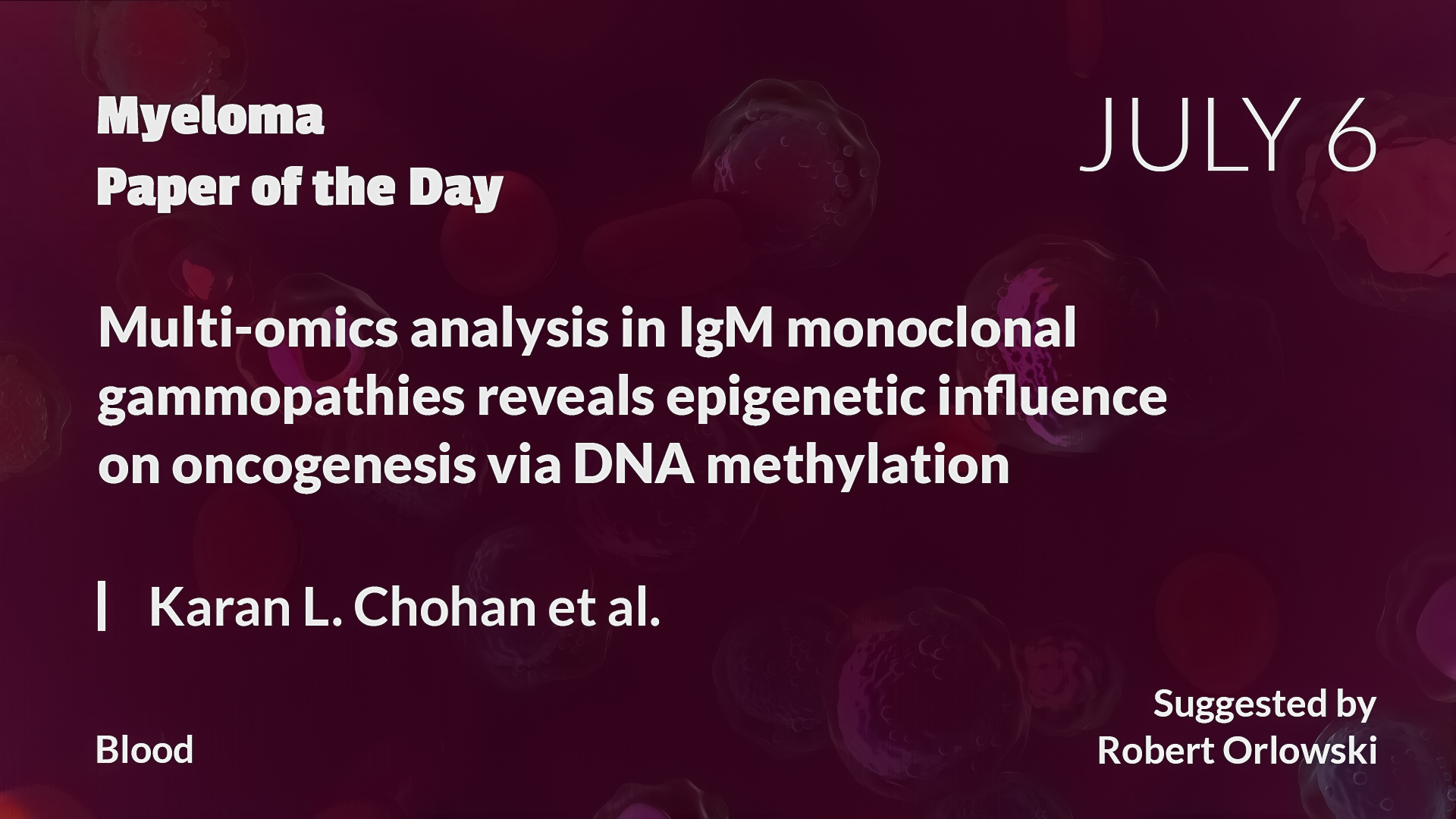 Myeloma Paper of the Day