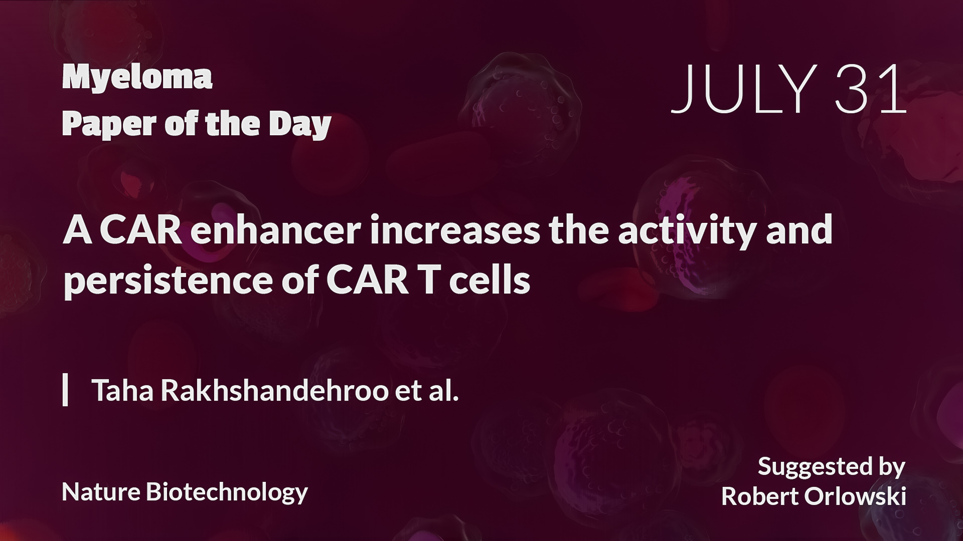 Myeloma Paper of the Day