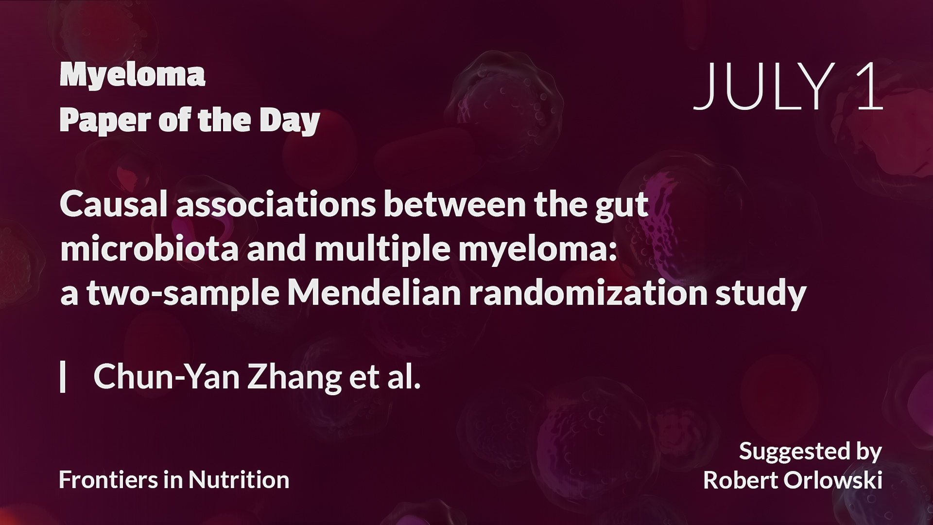 Myeloma Paper of the Day