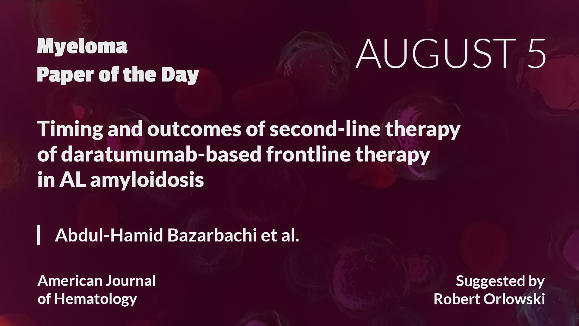 Myeloma Paper of the Day