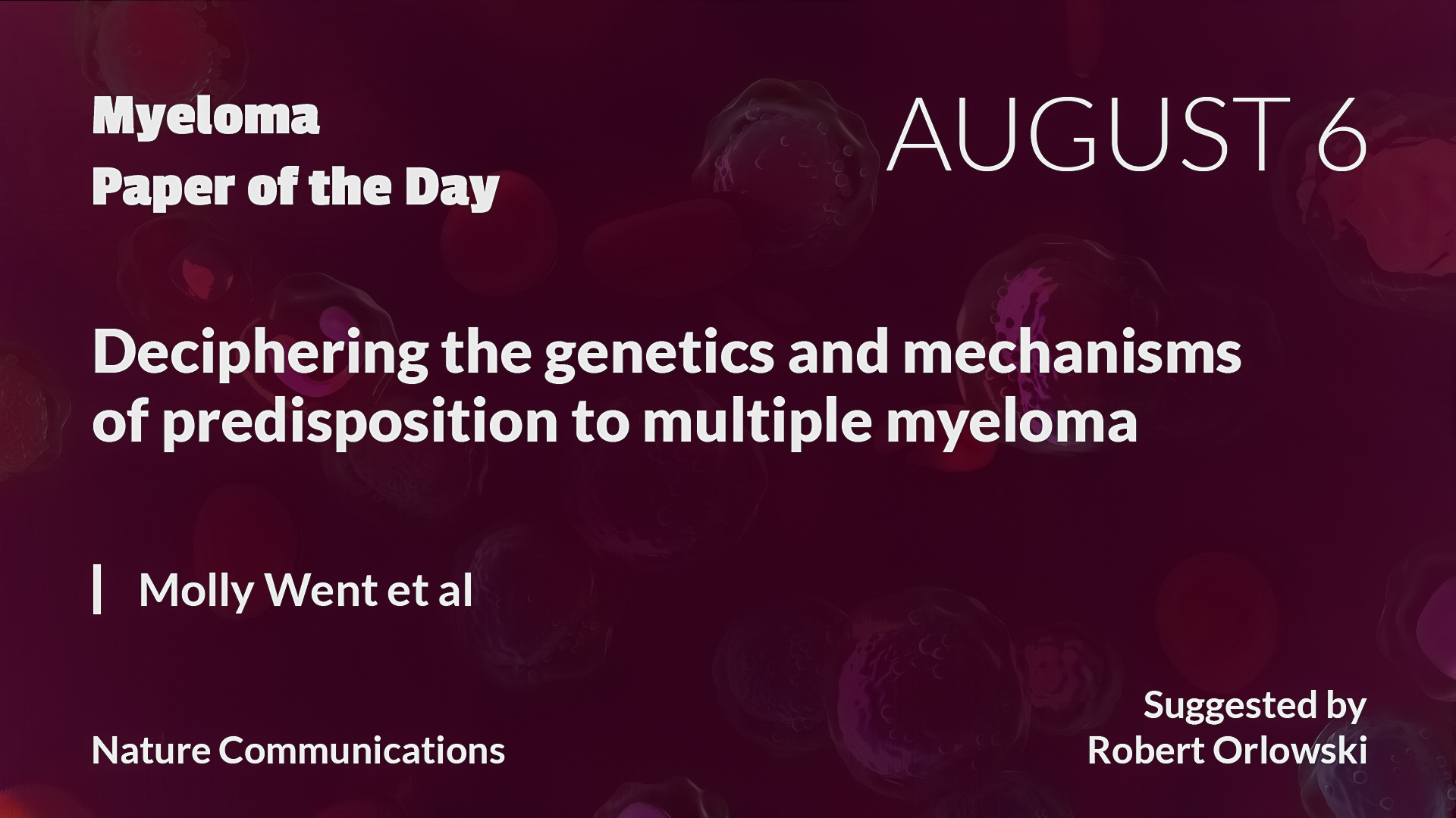 Myeloma Paper of the Day
