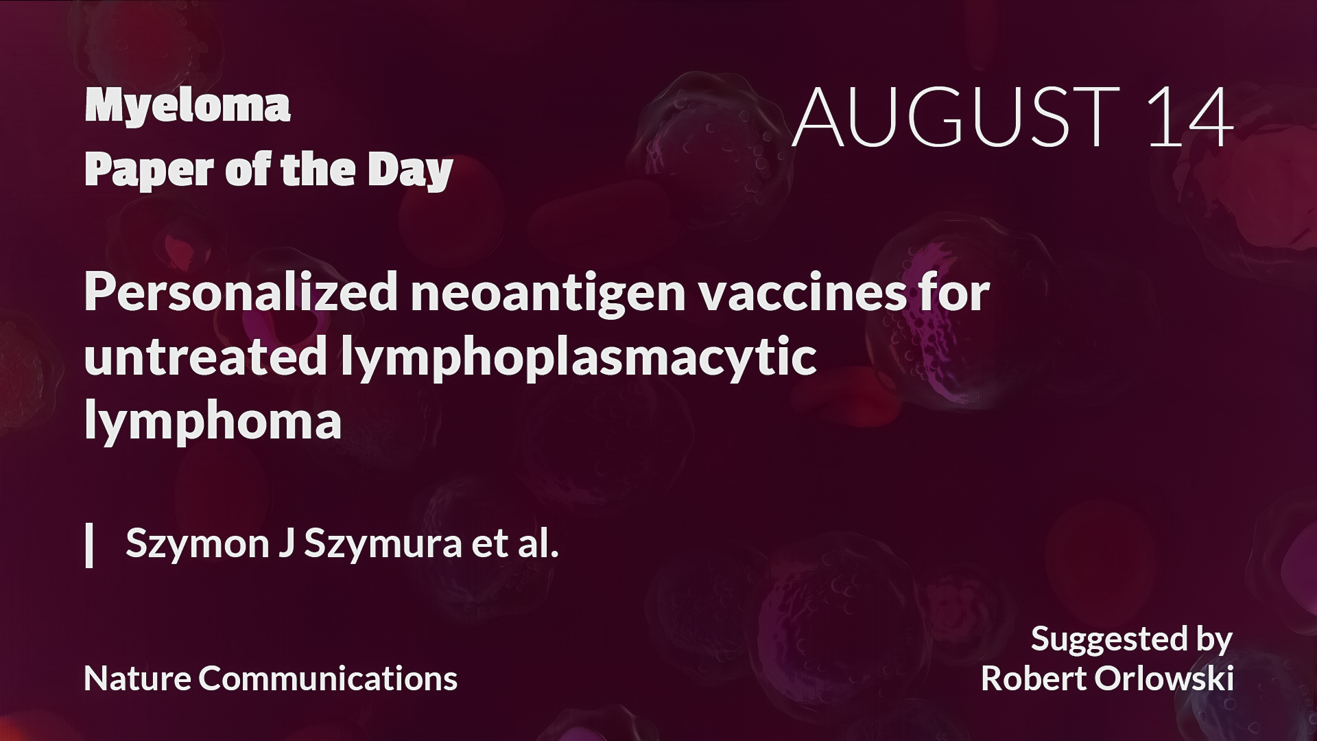 Myeloma Paper of the Day