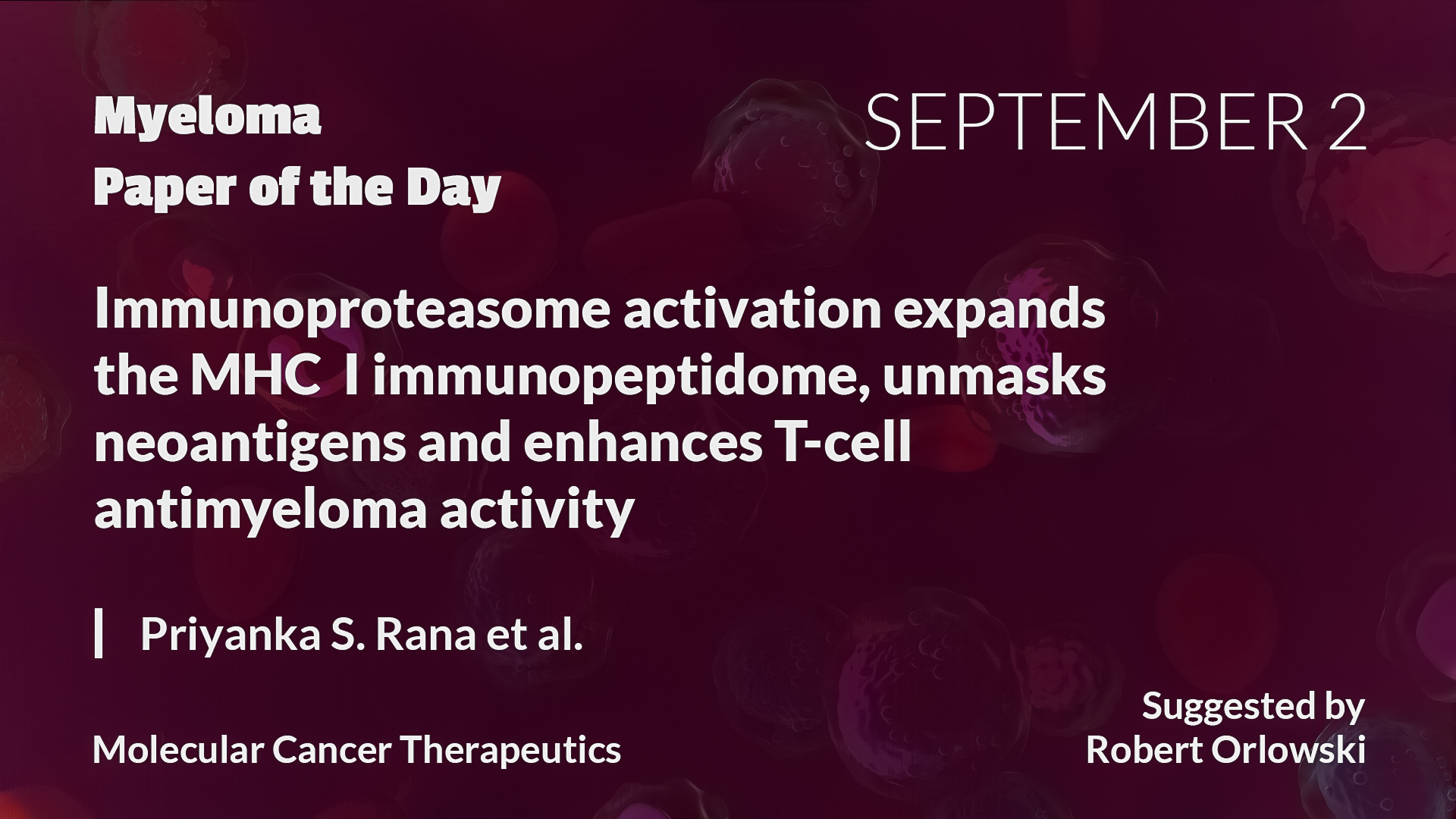 Myeloma Paper of the Day
