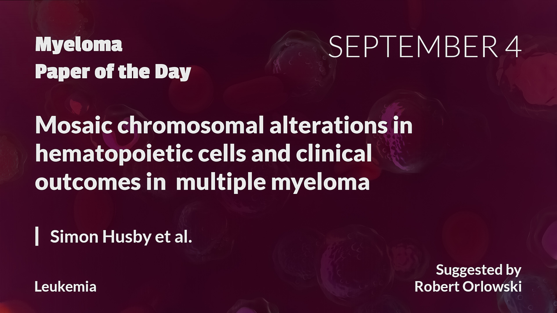 Myeloma Paper of the Day