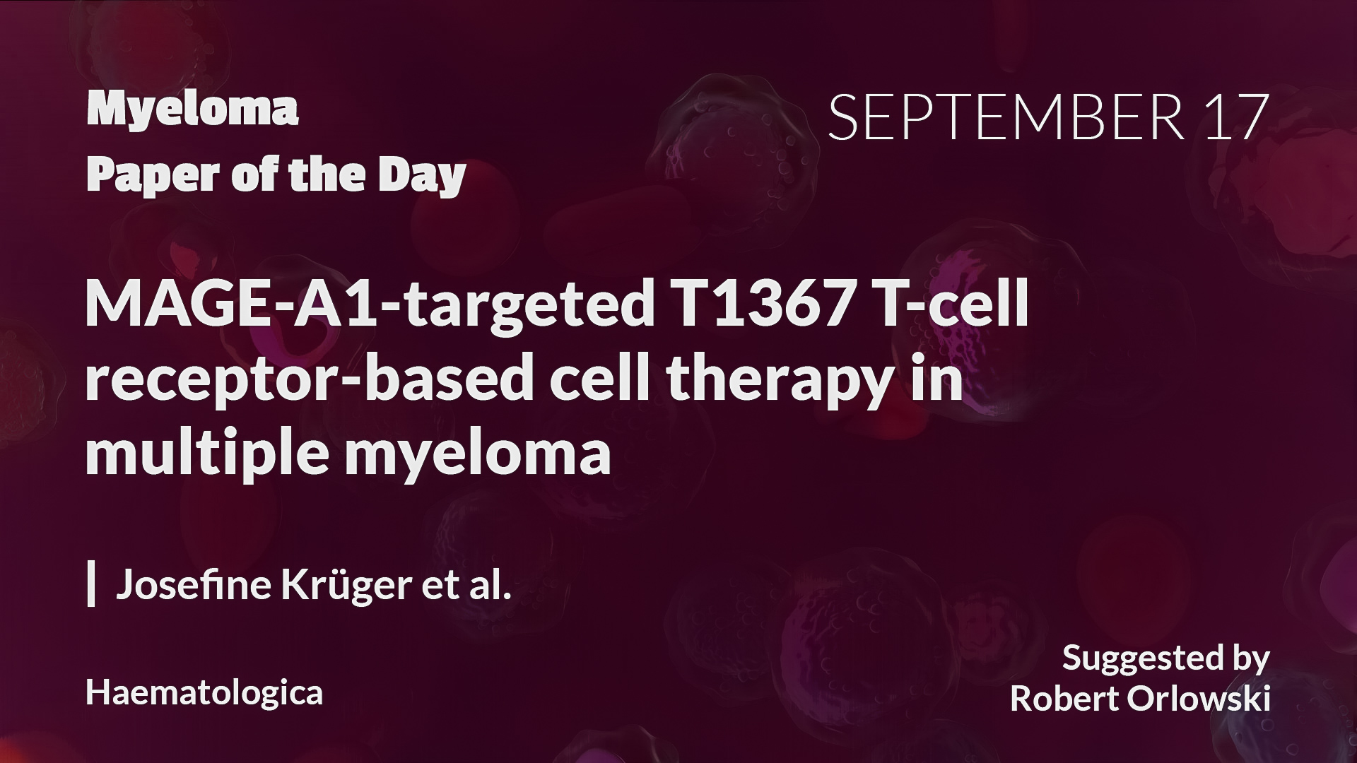 Myeloma Paper of the Day