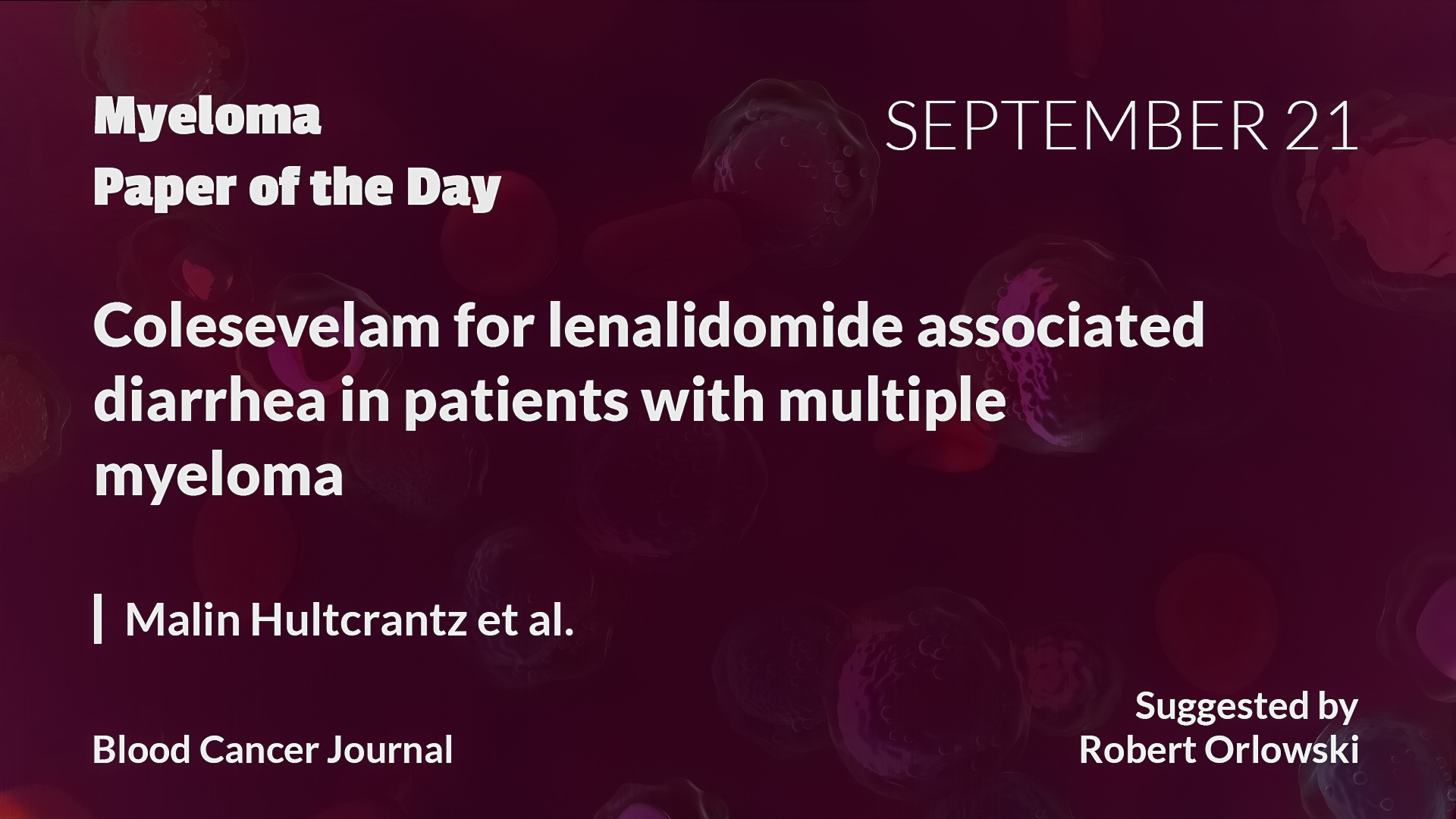 Myeloma Paper of the Day