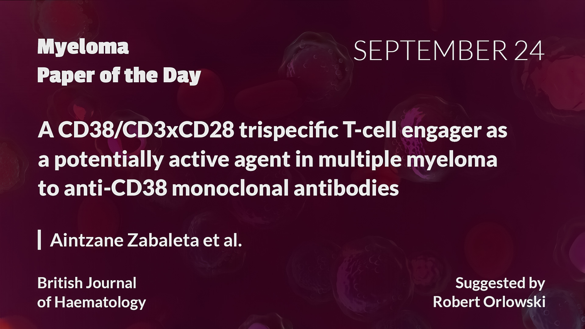 Myeloma Paper of the Day