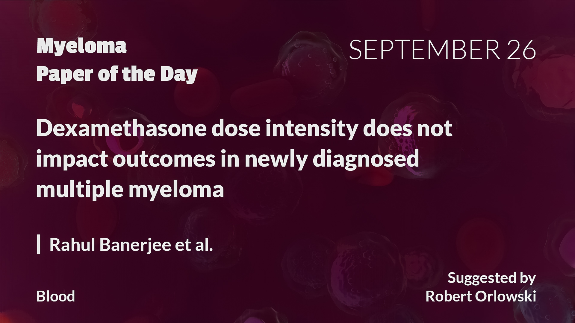 Myeloma Paper of the Day