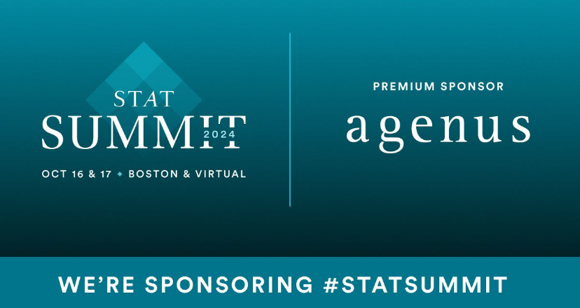 Proud to sponsor this year’s STAT Summit - Agenus