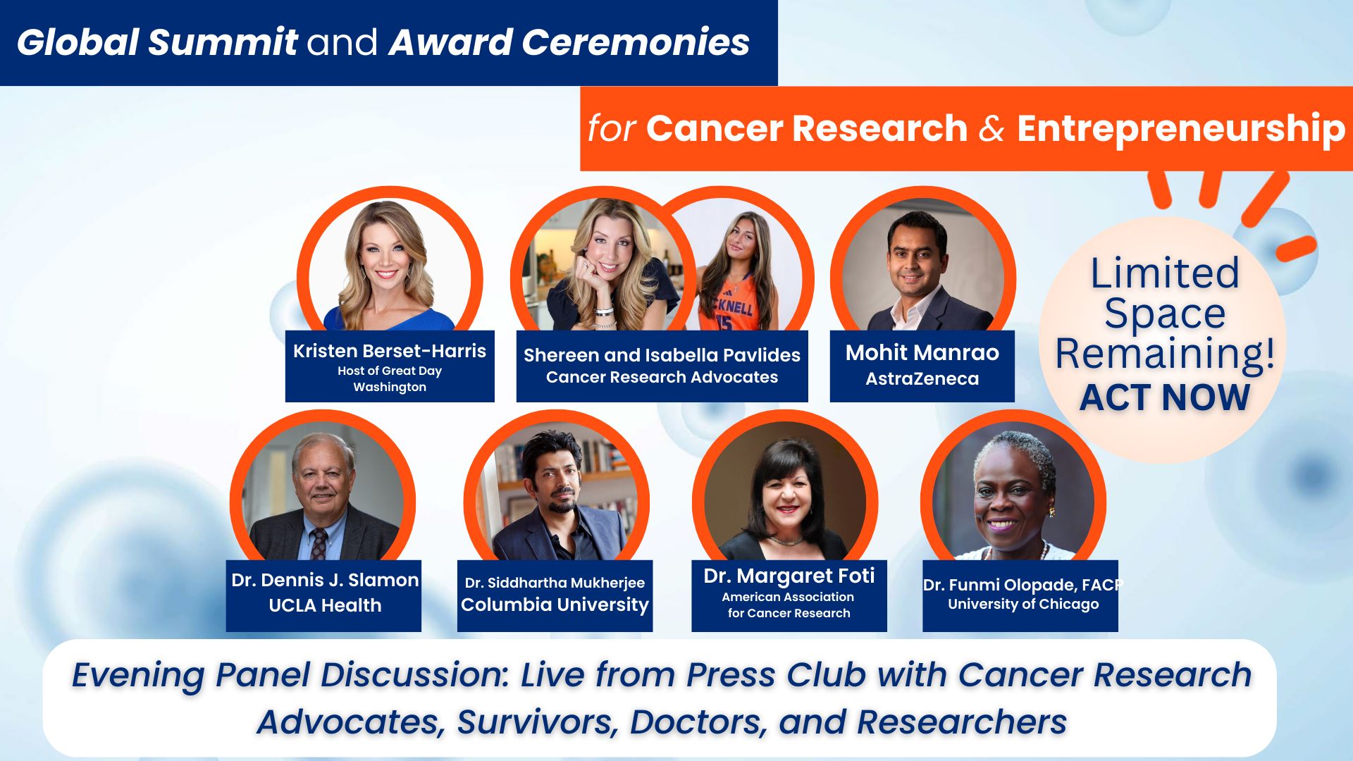Global Summit and Award Ceremonies for Cancer Research