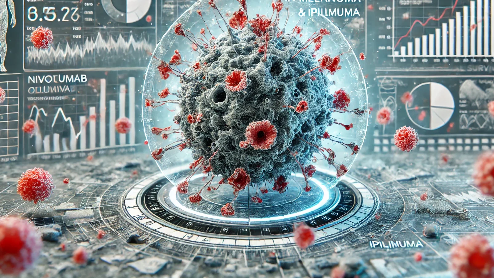 Median overall survival in melanoma with nivolumab plus ipilimumab presented at ESMO24 - NEJM