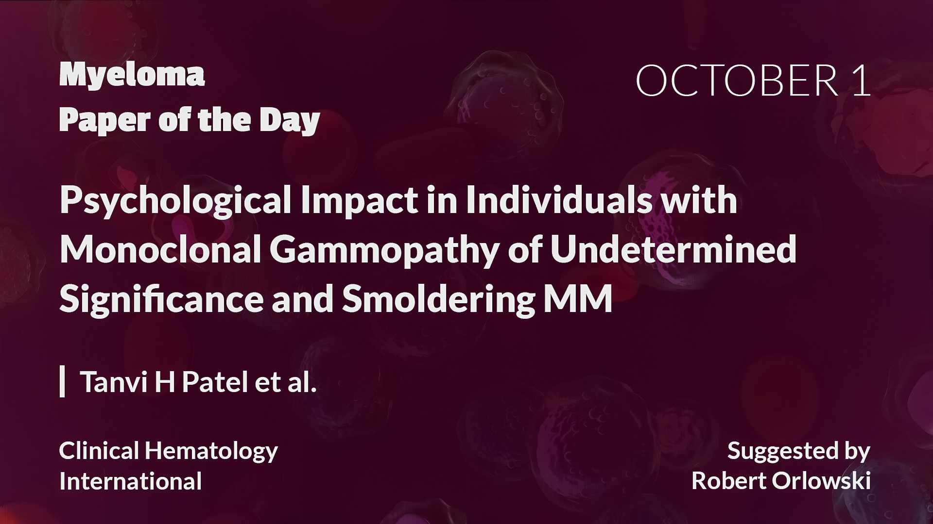 Myeloma Paper of the Day