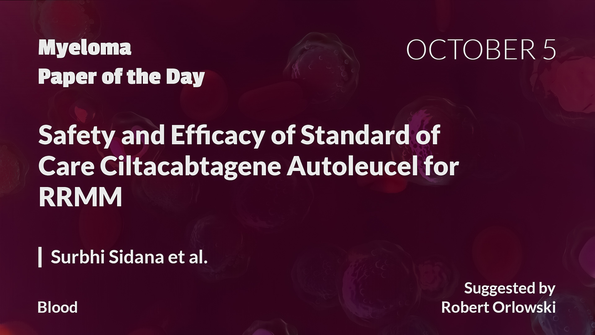 Myeloma Paper of the Day