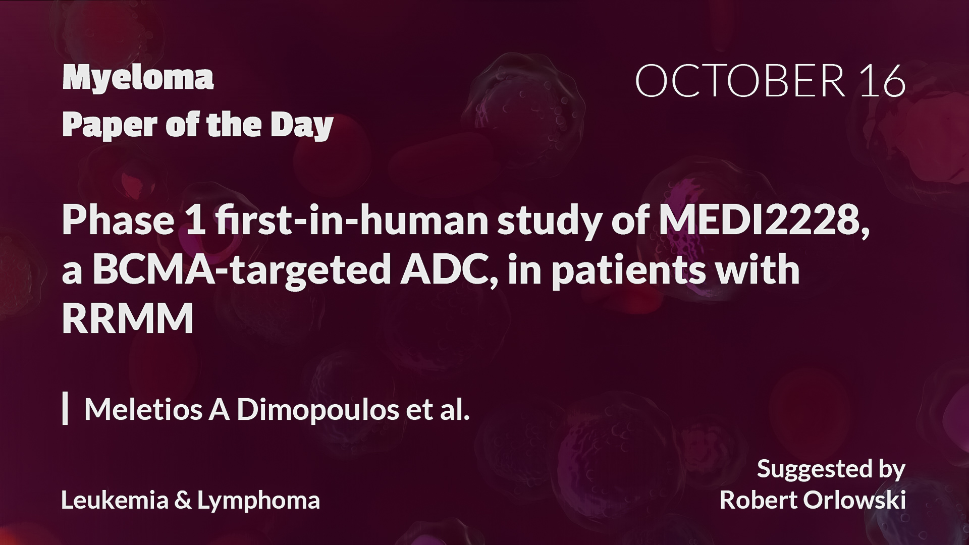 Myeloma Paper of the Day