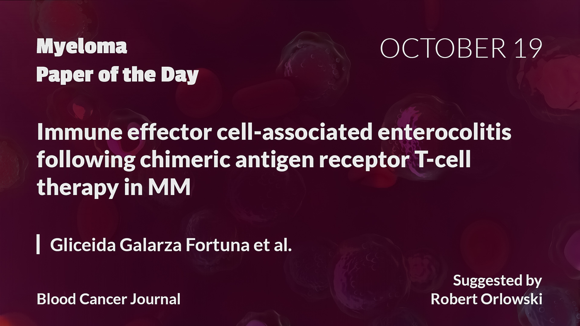 Myeloma Paper of the Day