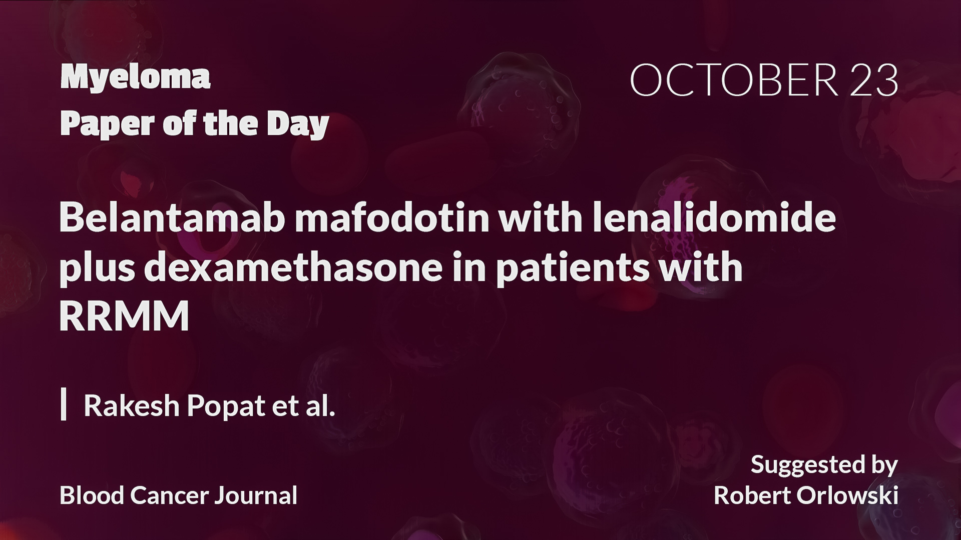 Myeloma Paper of the Day