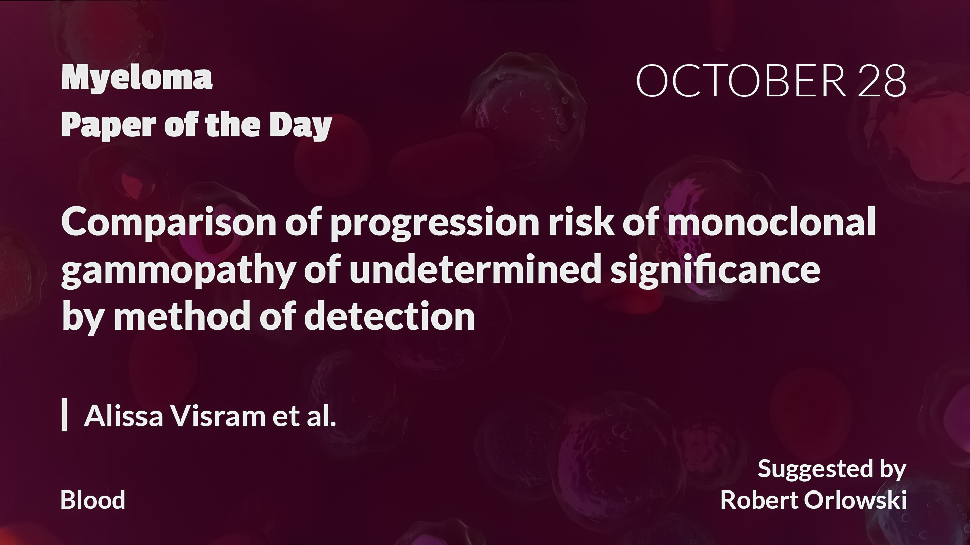 Myeloma Paper of the Day