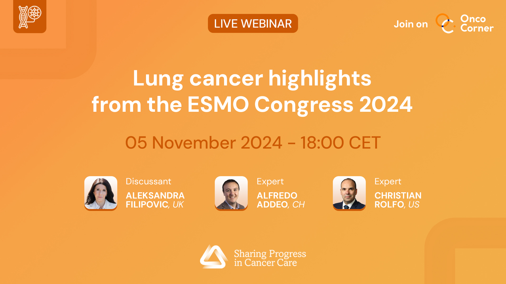 Lung cancer highlights from the ESMO Congress 2024 by SPCC