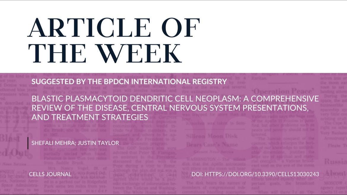 BPDCN International Registry