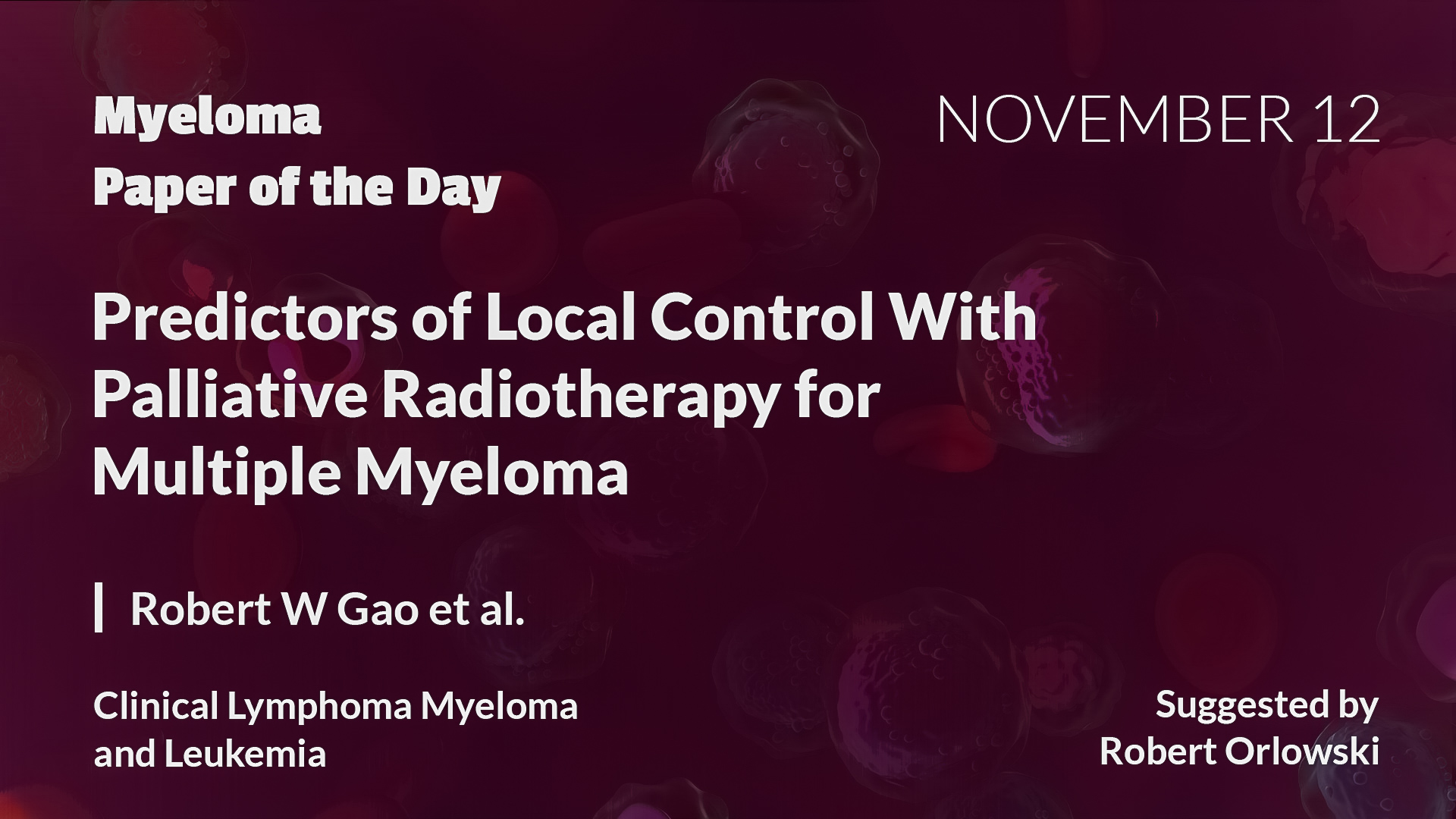 Myeloma Paper of the Day