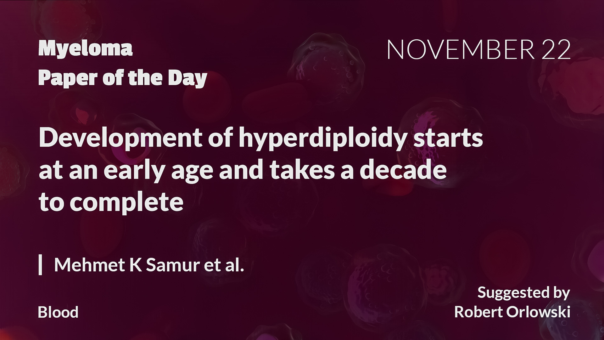 Myeloma Paper of the Day