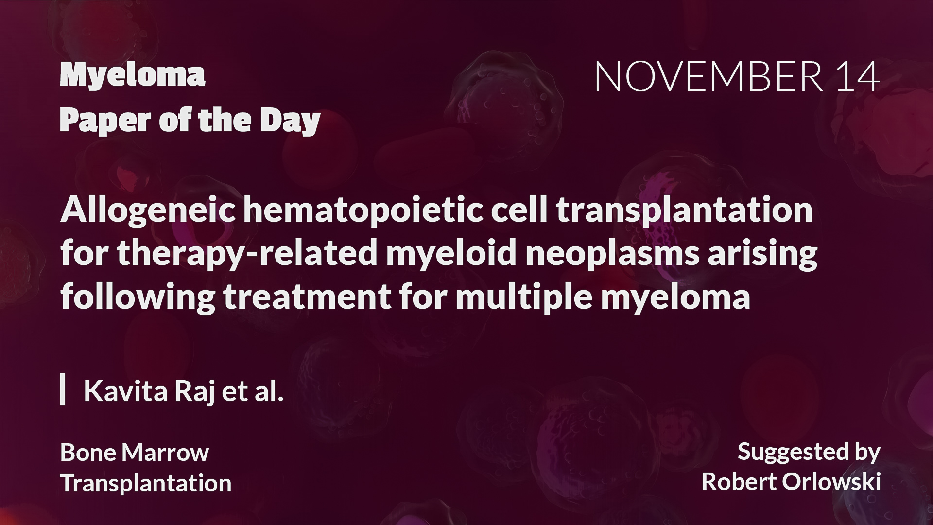 Myeloma Paper of the Day