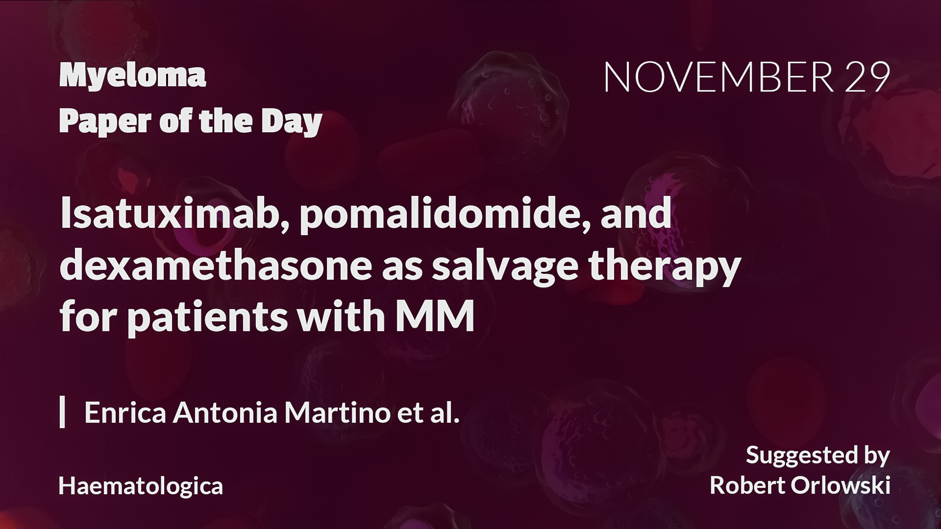 Myeloma Paper of the Day