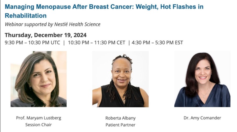 Managing menopause after breast cancer - MASCC