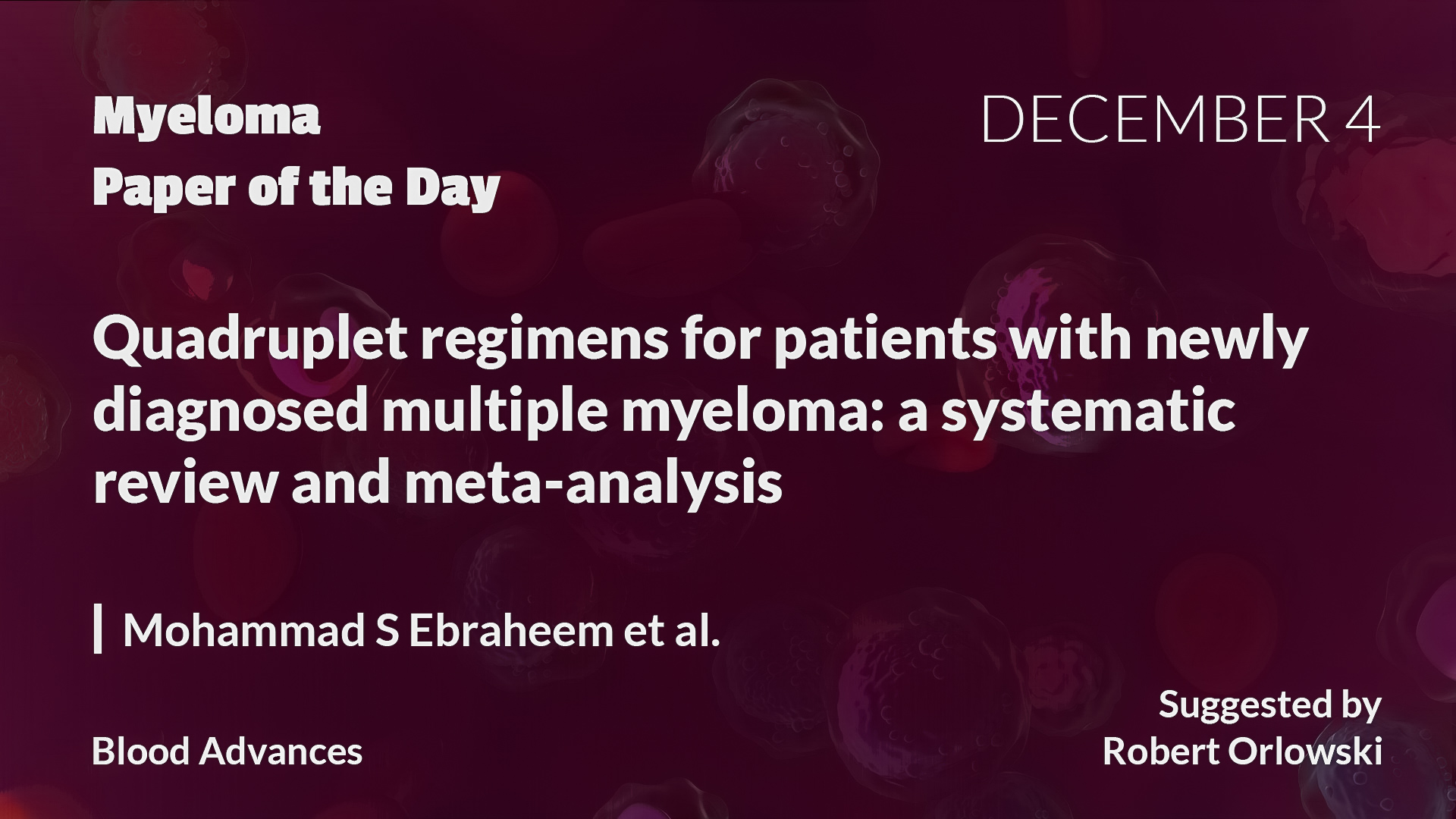Myeloma Paper of the Day