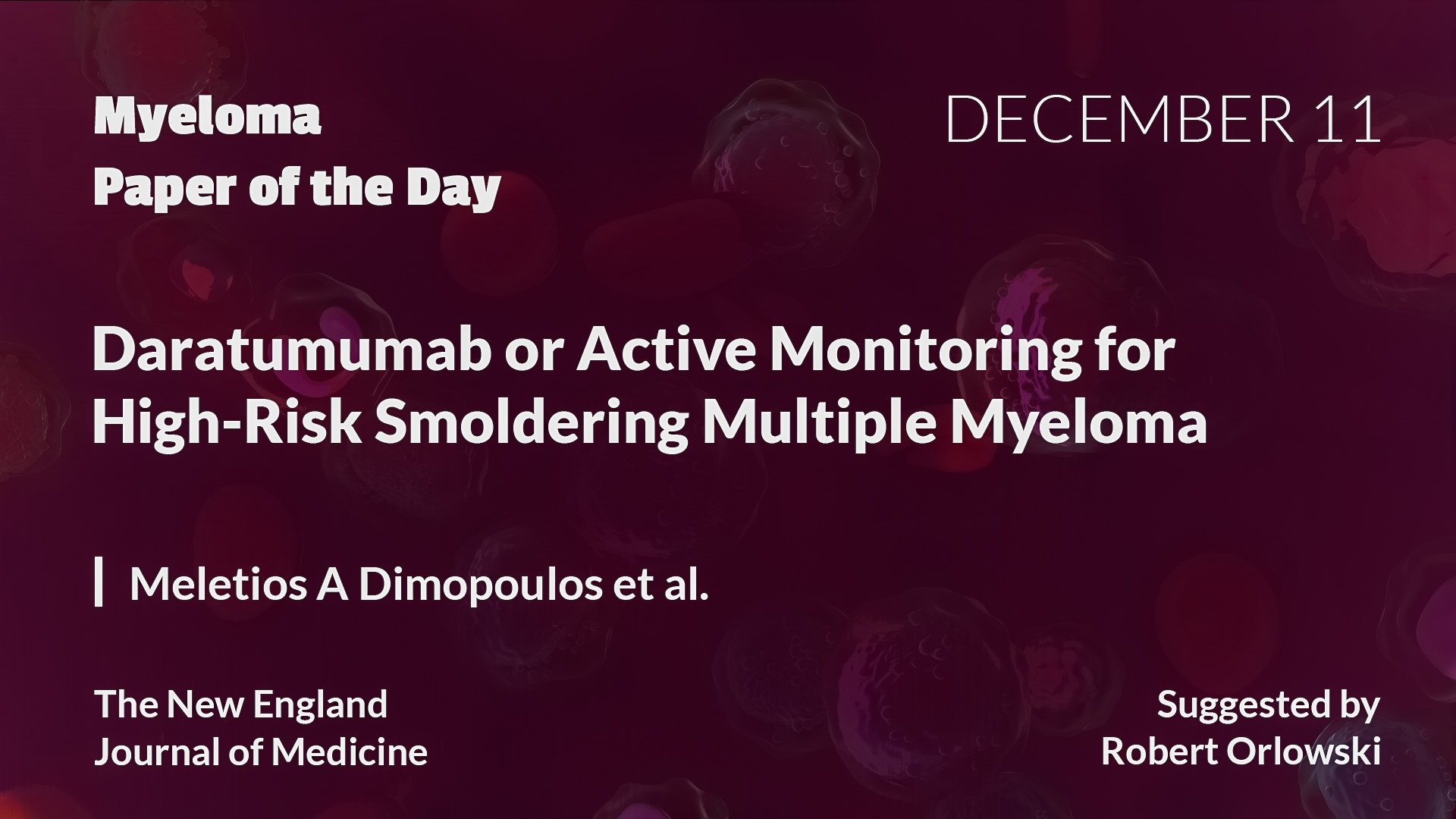 Myeloma Paper of the Day