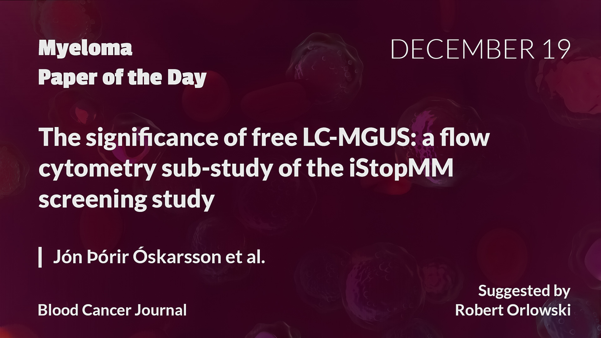 Myeloma Paper of the Day