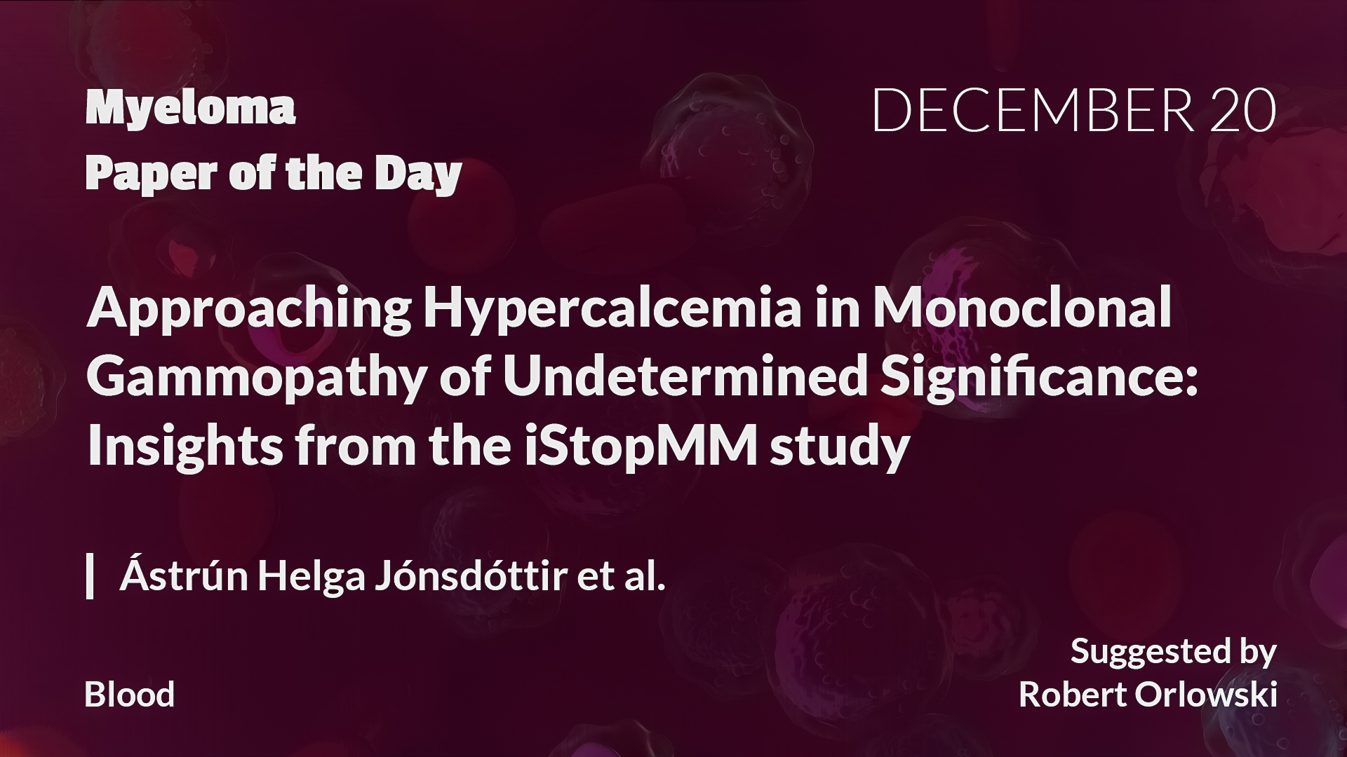 Myeloma Paper of the Day