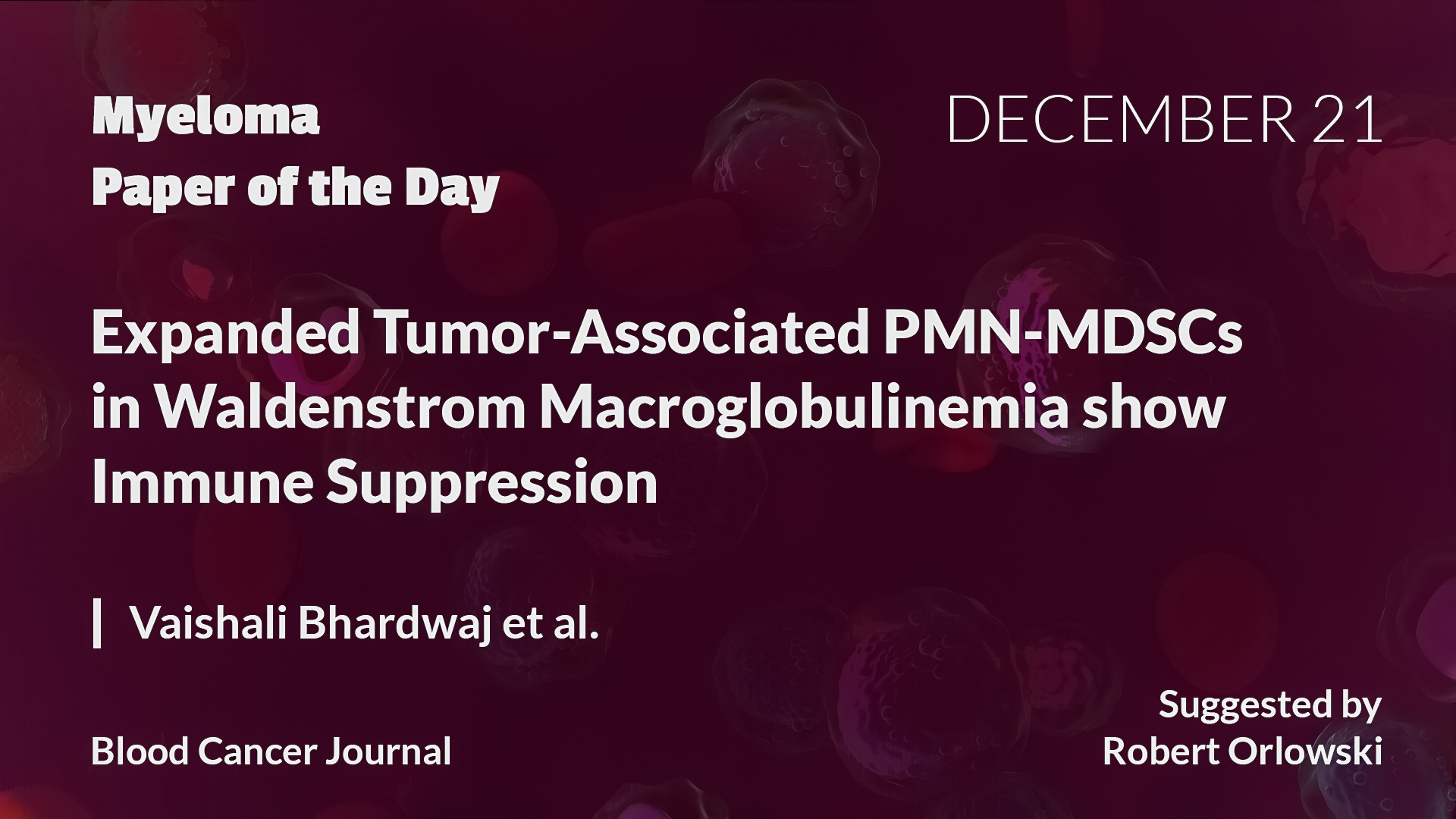 Myeloma Paper of the Day