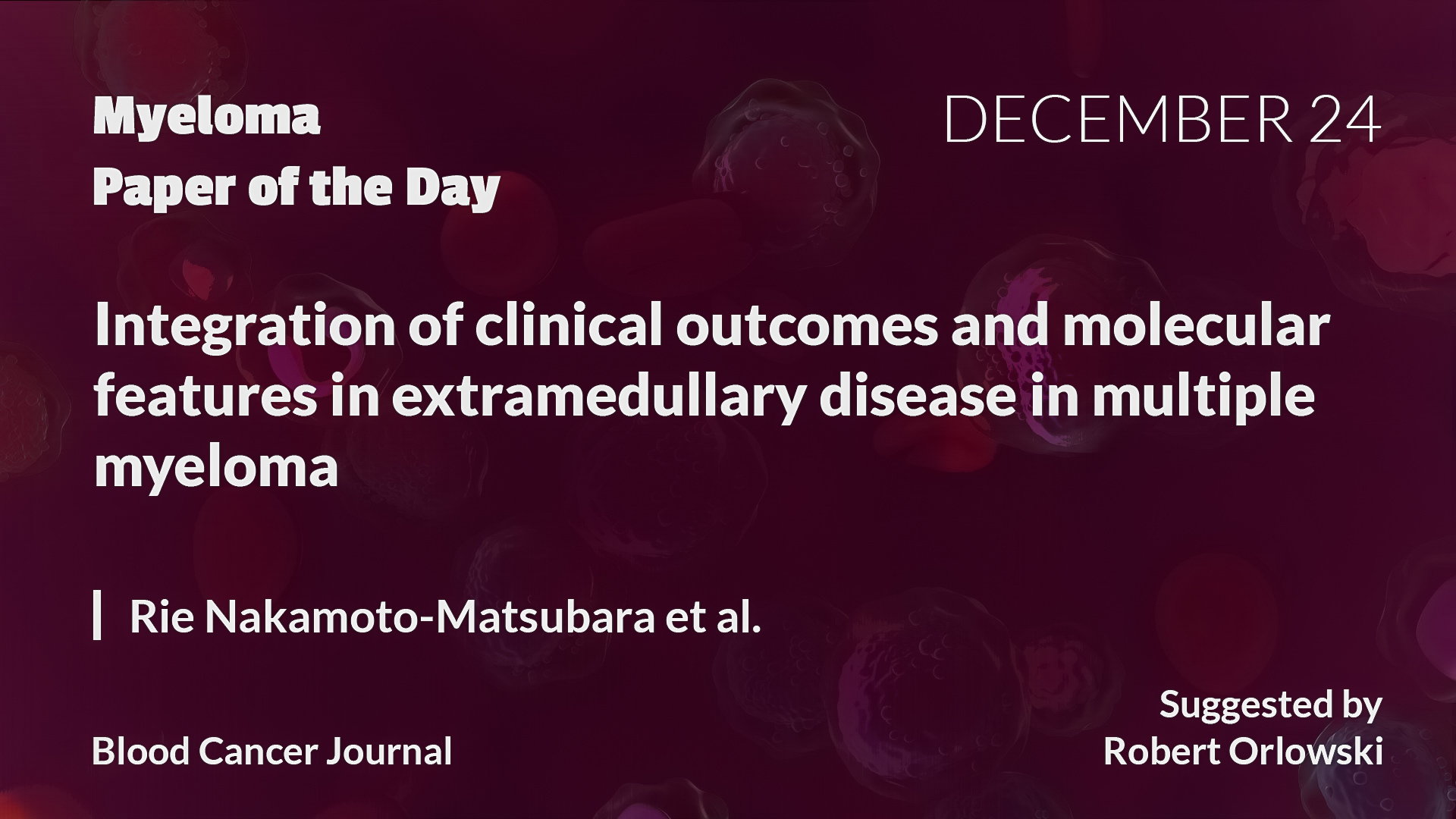 Myeloma Paper of the Day