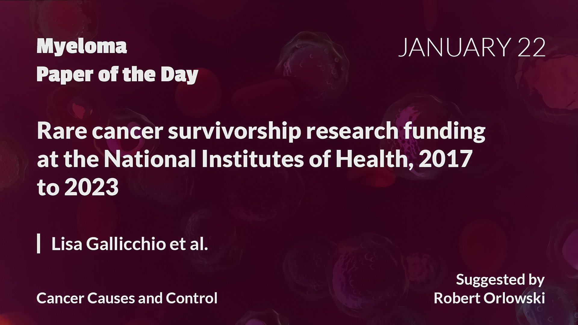 Myeloma Paper of the Day