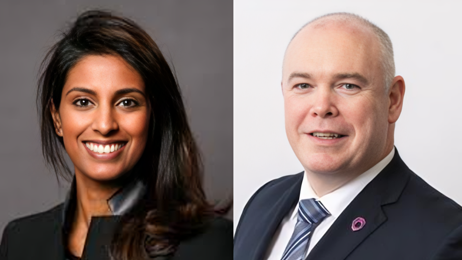 Jarushka Naidoo and Gerry Hanna