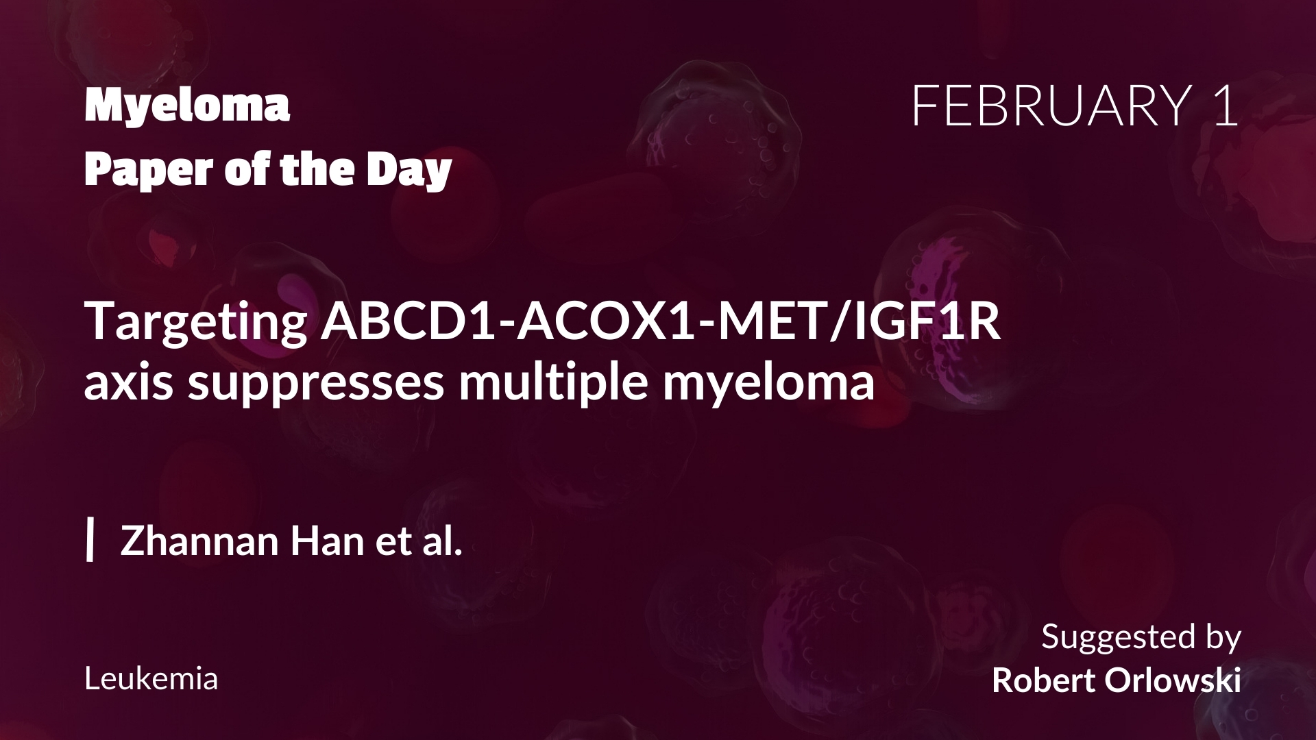 Myeloma Paper of the Day